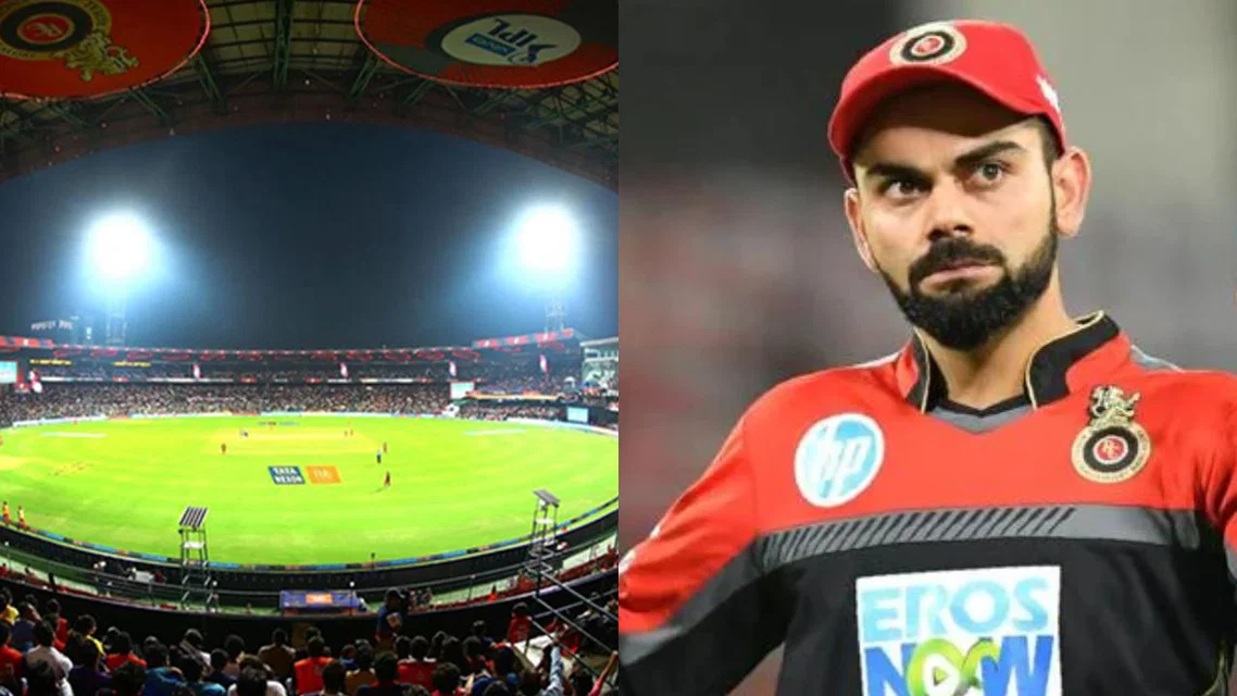 Chinnaswamy Stadium and Virat Kohli [Source: X]