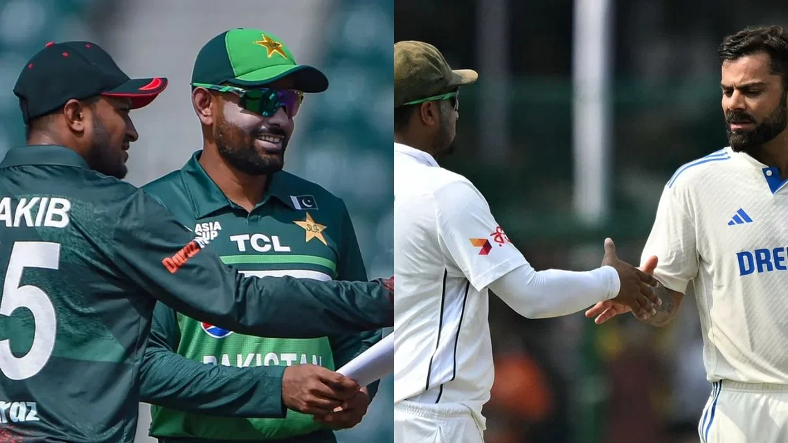 Shakib al Hasan vs India and Pakistan. Image Credits: X