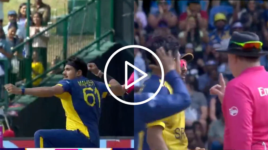 Umpire unhappy - (Source: X.com)