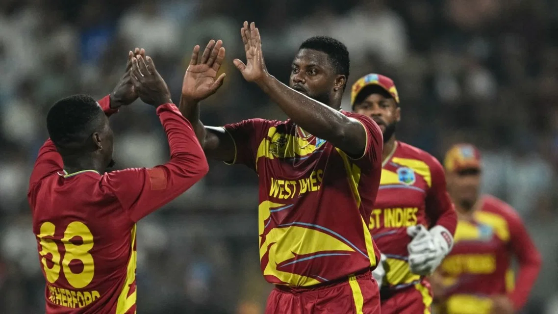 West Indies playing XI Vs Zimbabwe [Source: AFP]
