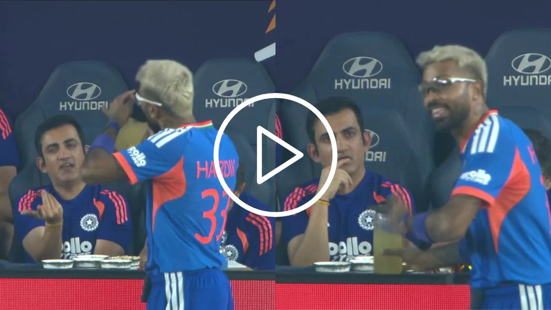 Gautam Gambhir & Hardik Pandya having a serious chat (Source: X)