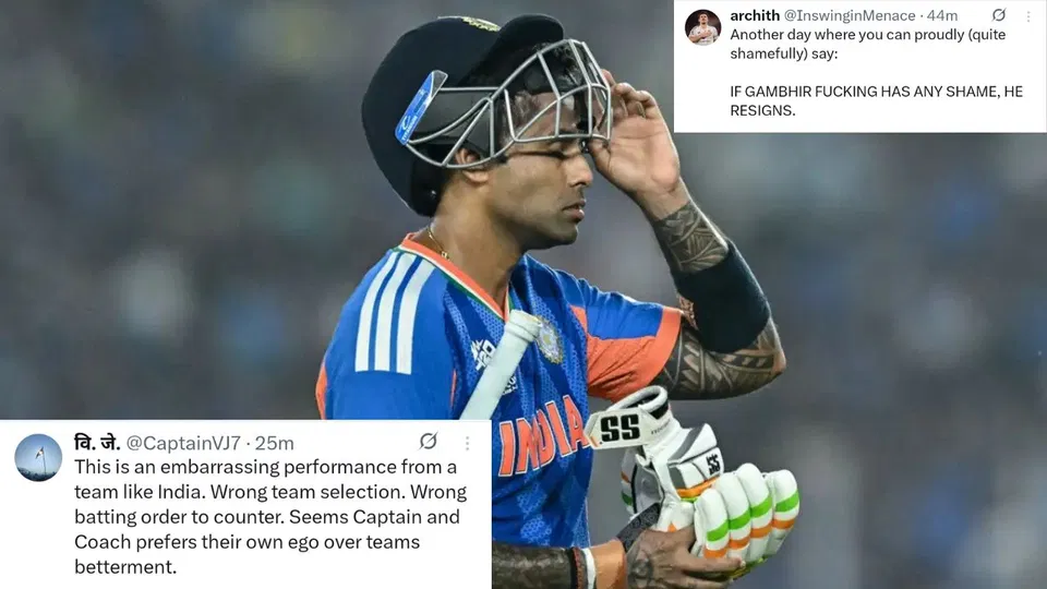 दक्षिण अफ़्रीका के ख़िलाफ़ भारत की हार पर ट्विटर की प्रतिक्रिया [AFP/X]