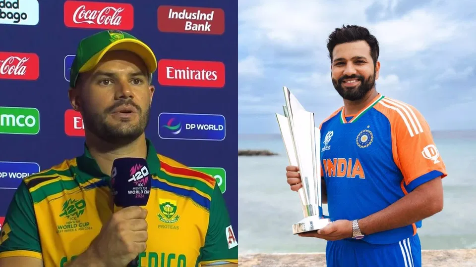 एडेन मार्कराम और रोहित शर्मा (स्रोत: एक्स)