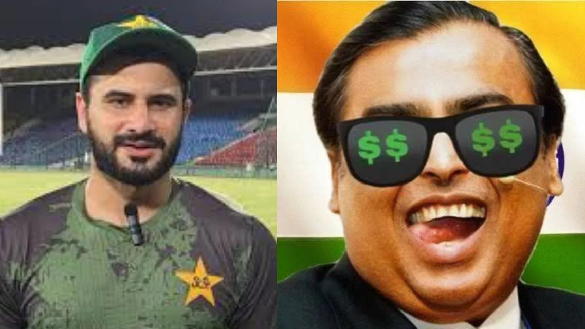 Sahibzada Farhan (L) and Mukesh Ambani (R) (Source: X)&nbsp;