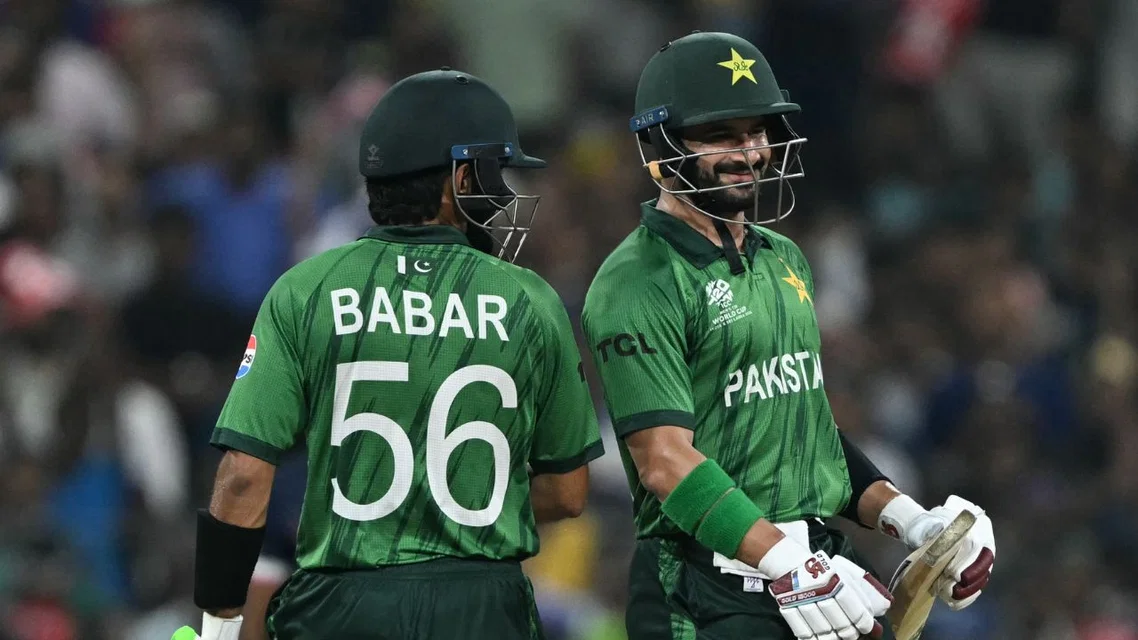Sahibzada Farhan & Babar Azam (Source: AFP)