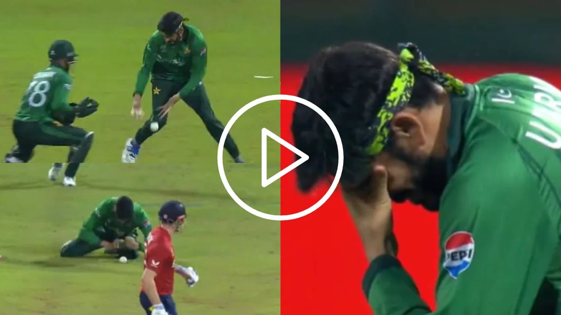 Usman Tariq drops a simple catch [Source: X]