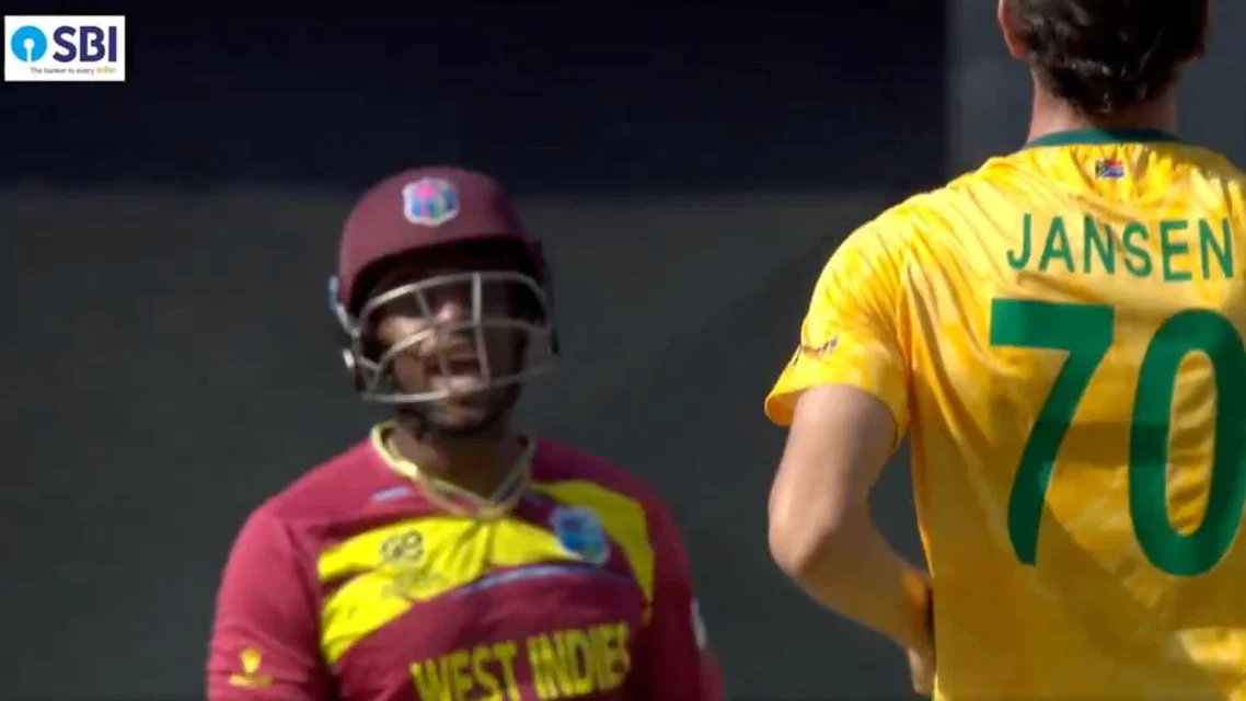 Matthew Forde and Marco Jansen get into a slegding war (PC - x.com)