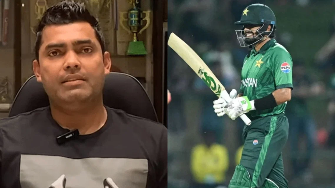 Umar Akmal (L) and Babar Azam (R) (Source: X/AFP)