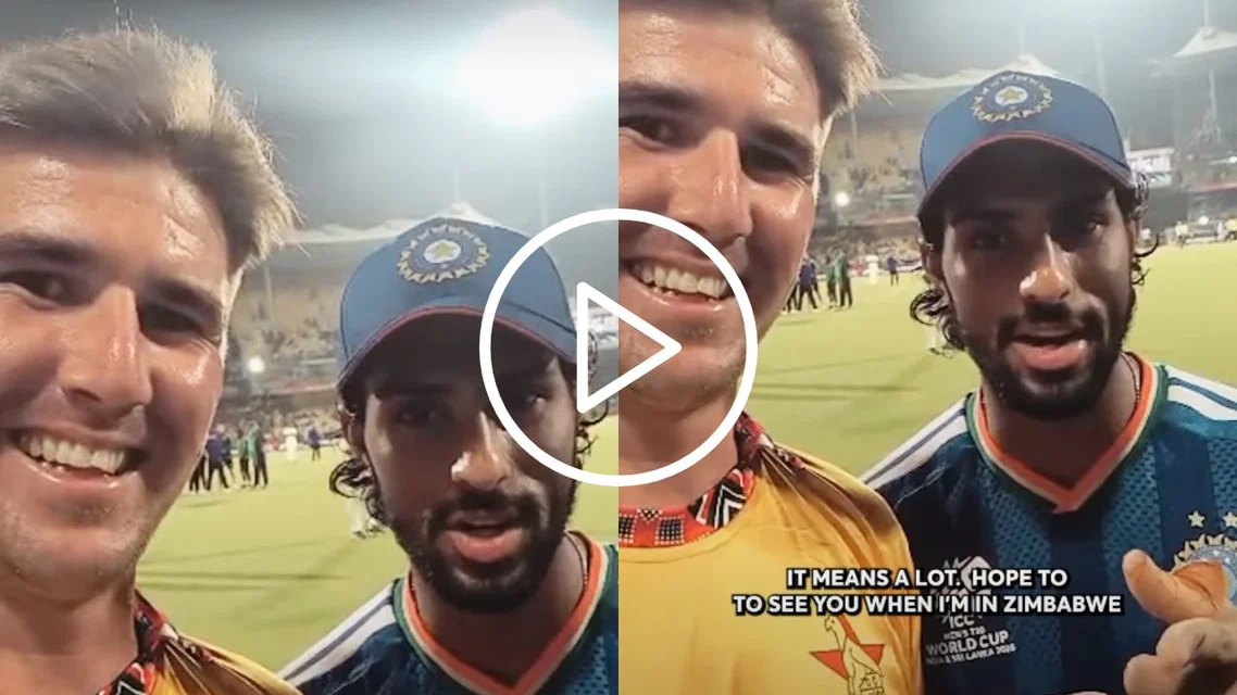 Tilak Varma special recording video for Brad Evans sister [Source: X]