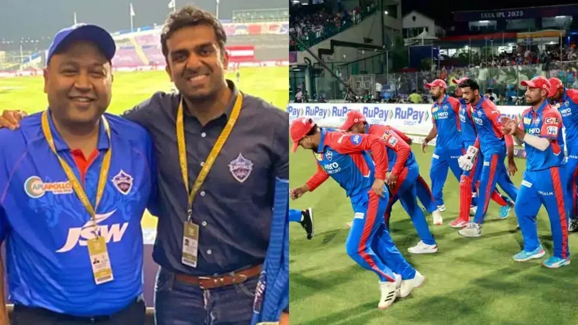 Delhi Capitals Owners With Team. Image Credits: X