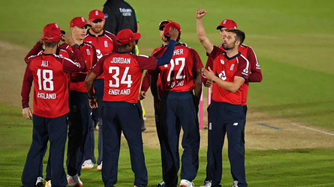 Tymal Mills with England Cricket Team. Image Credits: X