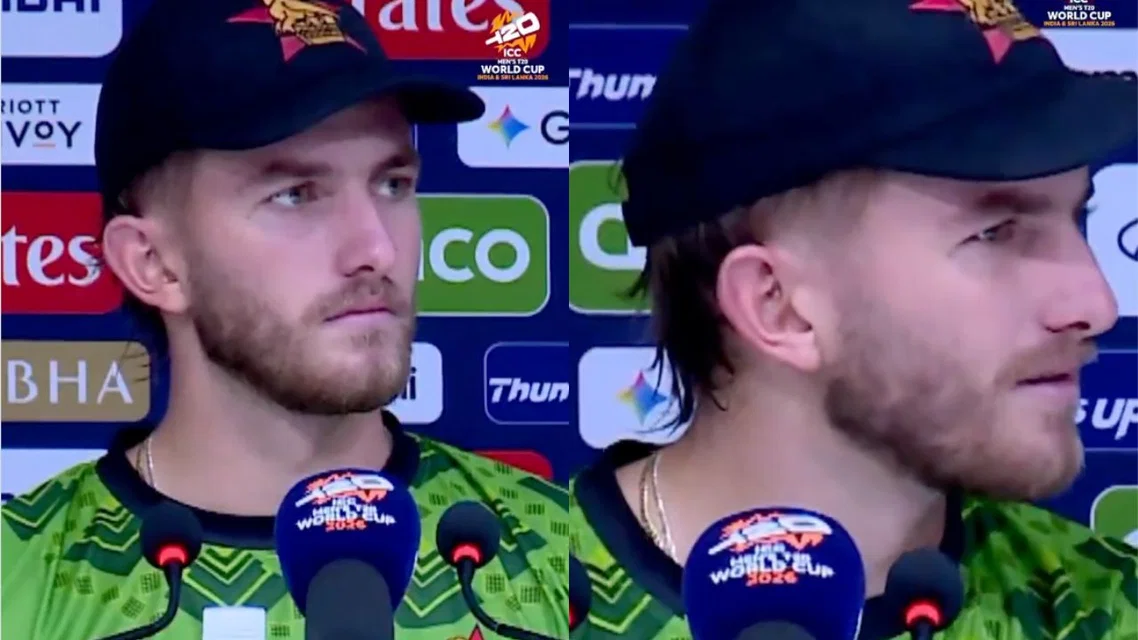 Brian Bennett shuts down Indian journalist [Source: @ZimCricketPod/X.com]