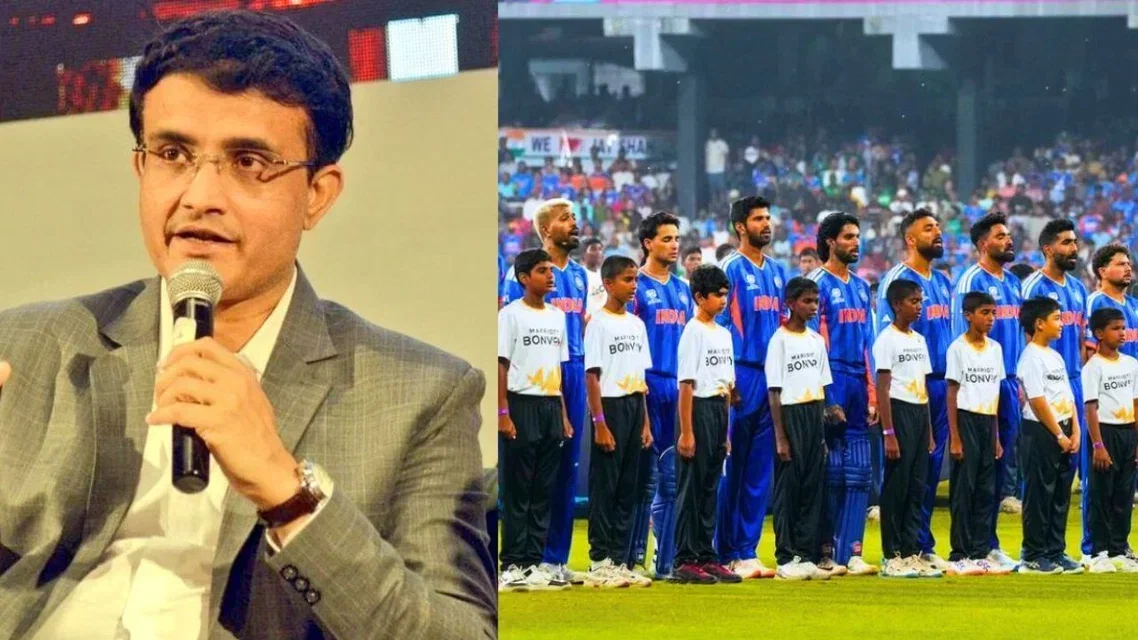 Sourav Ganguly and Indian Team (Source:X)