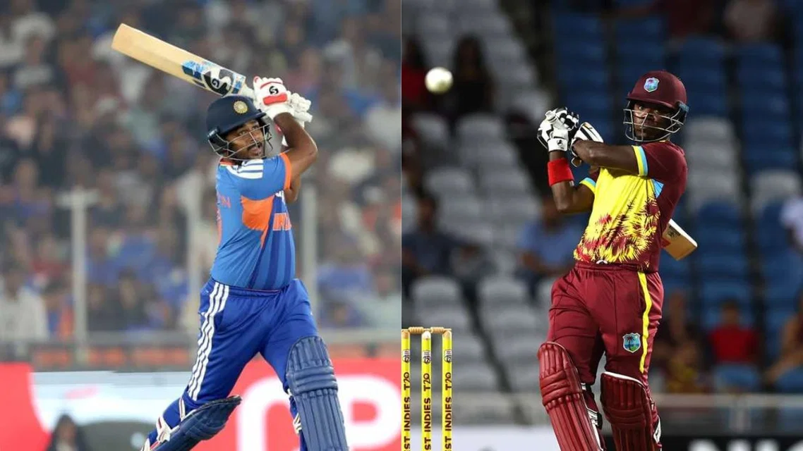 Sanju Samson and Sherfane Rutherford - (Source: X.com)