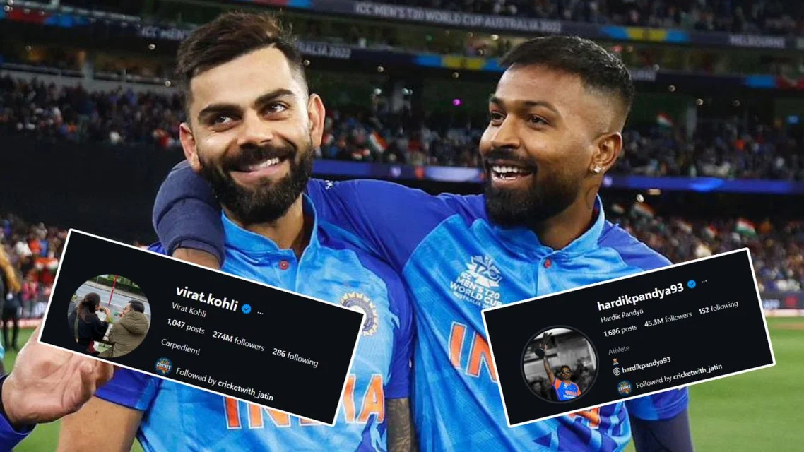 Hardik Pandya and Virat Kohli [Source: X]