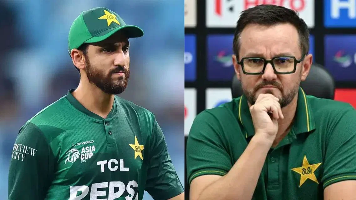 Salman Agha and Mike Hesson (Source:X)