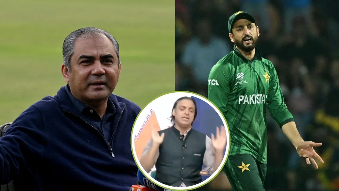 Akhtar grills Naqvi for Pakistan's poor performance [Source: X, AFP]
