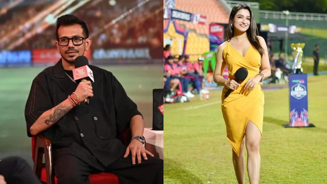 Yuzvendra Chahal and Shefali Bagga (Source:X)