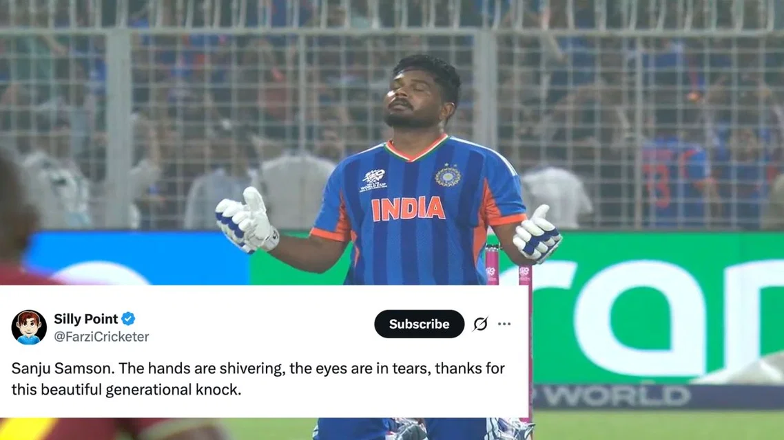 Sanju Samson wins hearts with match-winning knock [Source: @SuhansYt, @FarziCricketer/X.com]