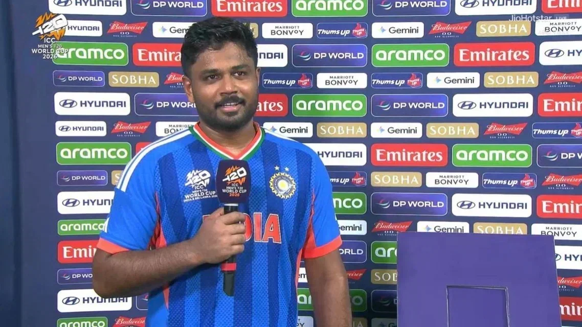 Sanju Samson over the moon after heroics vs West Indies [Source: @vishalcricket0/X.com]