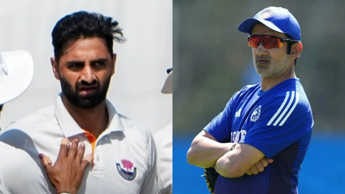 Auqib Nabi and Gautam Gambhir [Source: X]