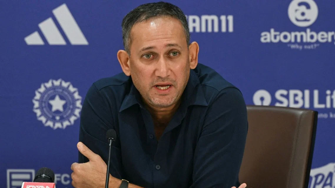 Ajit Agarkar in presser - (Source: AFP)