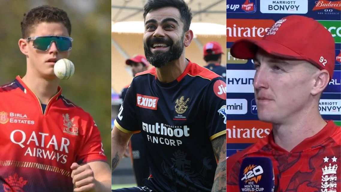 Jacob Bethell Virat Kohli Harry Brook. Image Credits: X