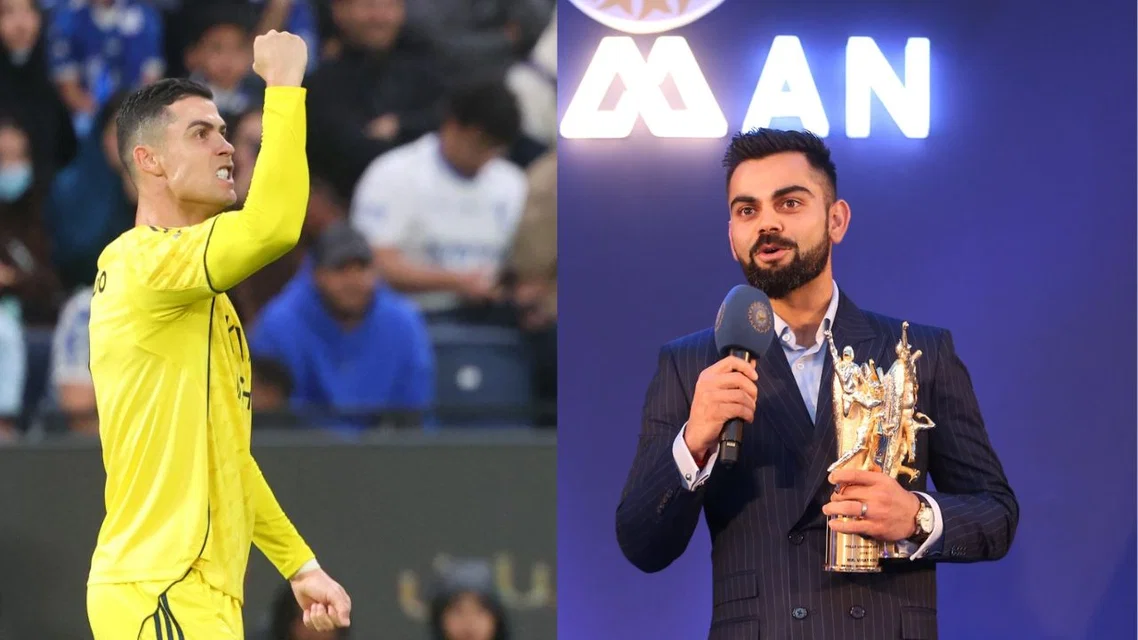 Virat Kohli gets compared with Ronaldo by Pakistan great [Source:X]

