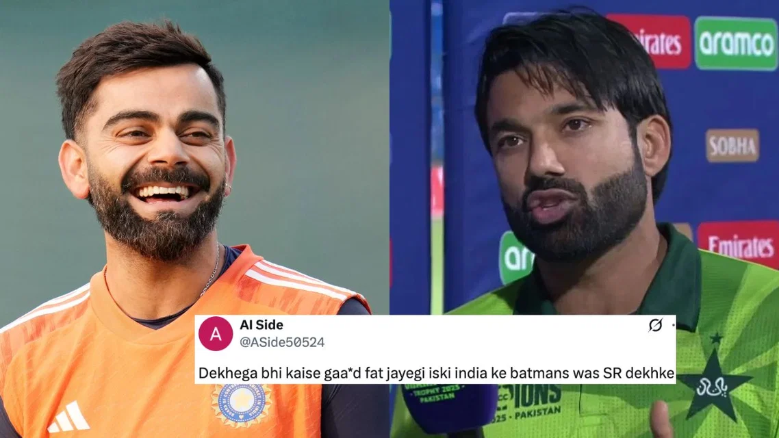 Virat Kohli Mohammad Rizwan. Image Credits: X