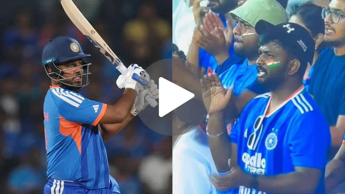 Sanju Samson and his doppelganger [Source: @BCCI/x, Ritesh_telang/Instagram]