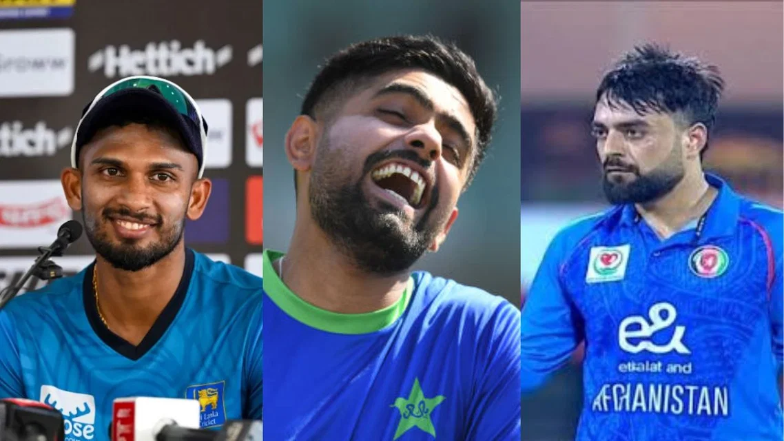 Dasun Shanaka Babar Azam Rashid Khan. Image Credits: X