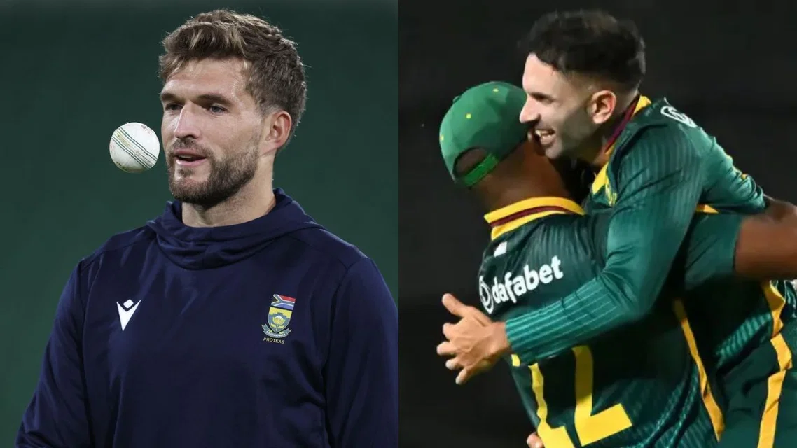 Wiaan Mulder and the South Africa cricket team [Source: X]