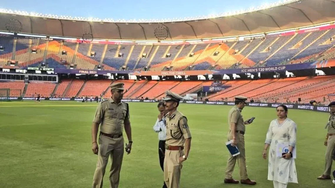 Security at Narendra Modi Stadium - (Source: X.com)