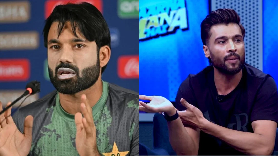 Mohammad Rizwan (L) and Mohammad Amir (R) (Source: AFP)&nbsp;