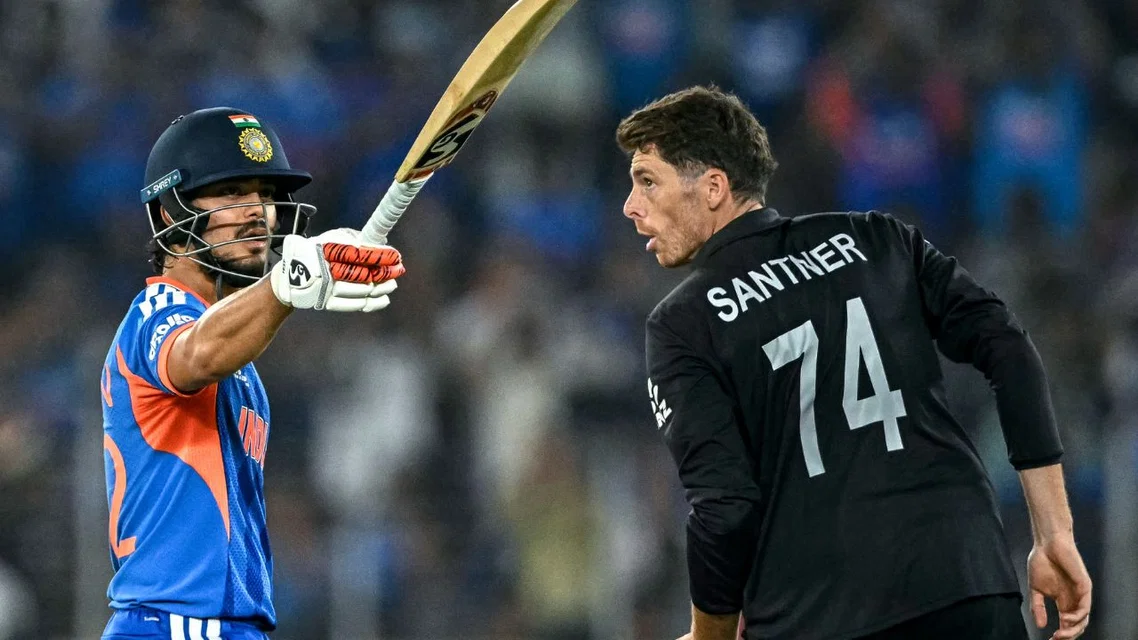 Ishan Kishan during IND vs NZ T20 World Cup final (Source: AFP)