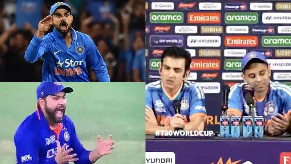 विराट कोहली, रोहित शर्मा, गौतम गंभीर [X]