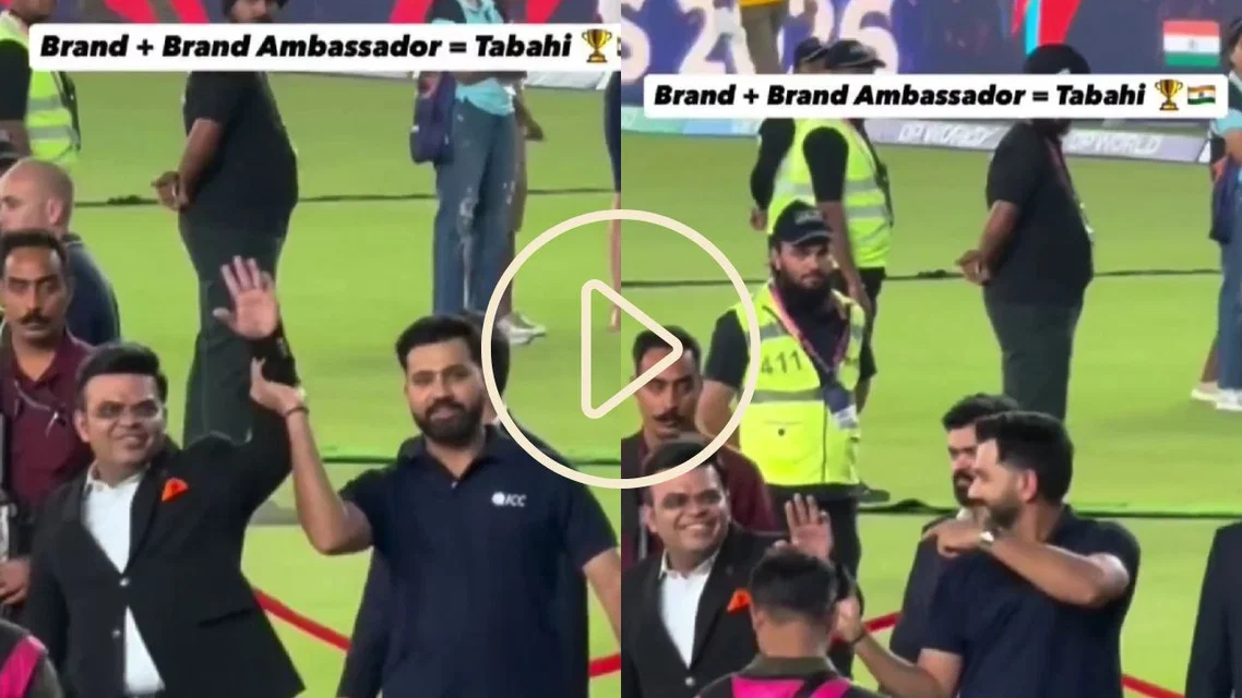 Rohit Sharma pulls out the hilarious move (Source: @jod_insane/x.com)