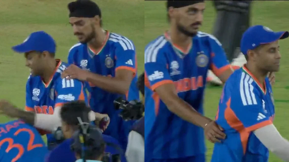 Arshdeep Singh pushing SKY [Source: X]