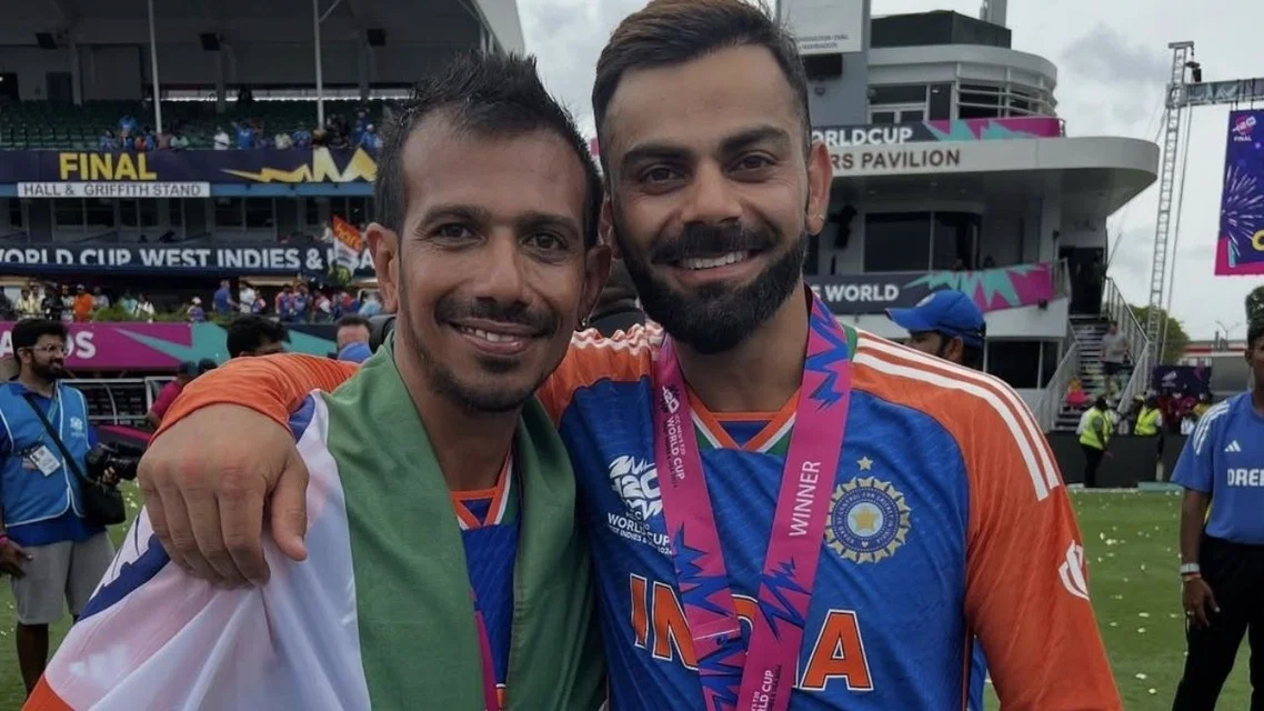 Virat Kohli & Yuzvendra Chahal won T20 World Cup in 2024 (PC-x.com)