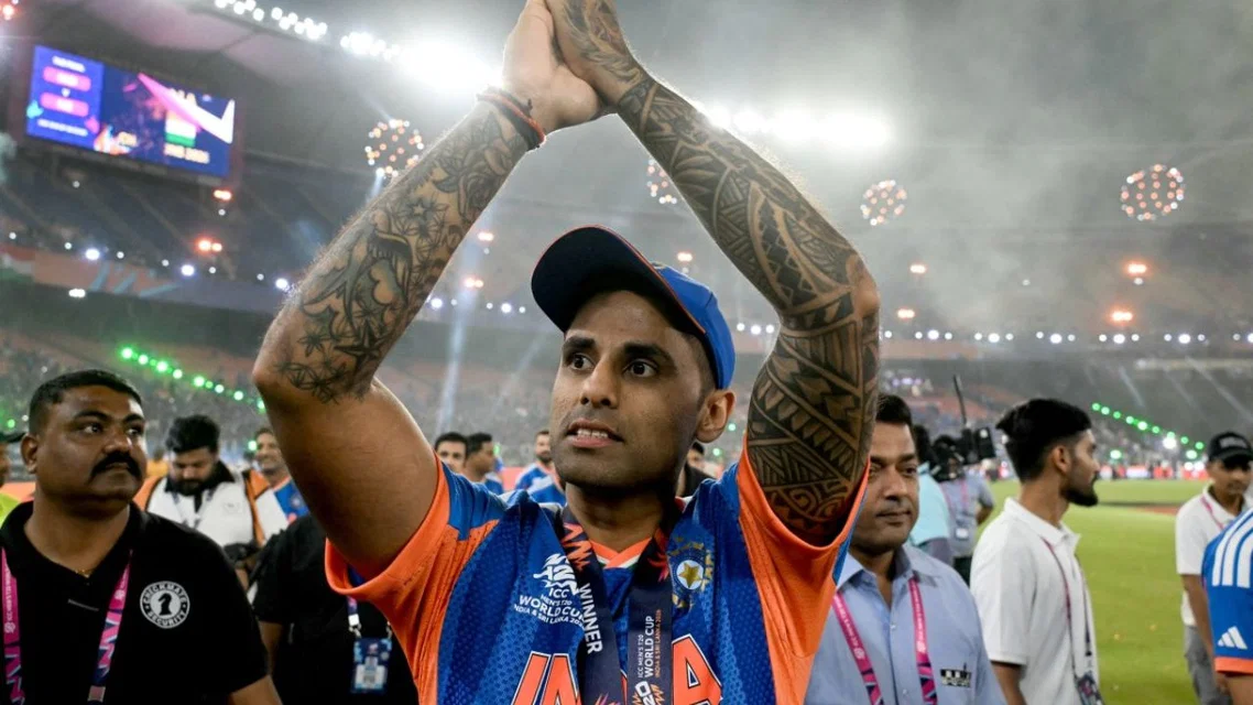 Suryakumar Yadav for India - (Source: AFP)