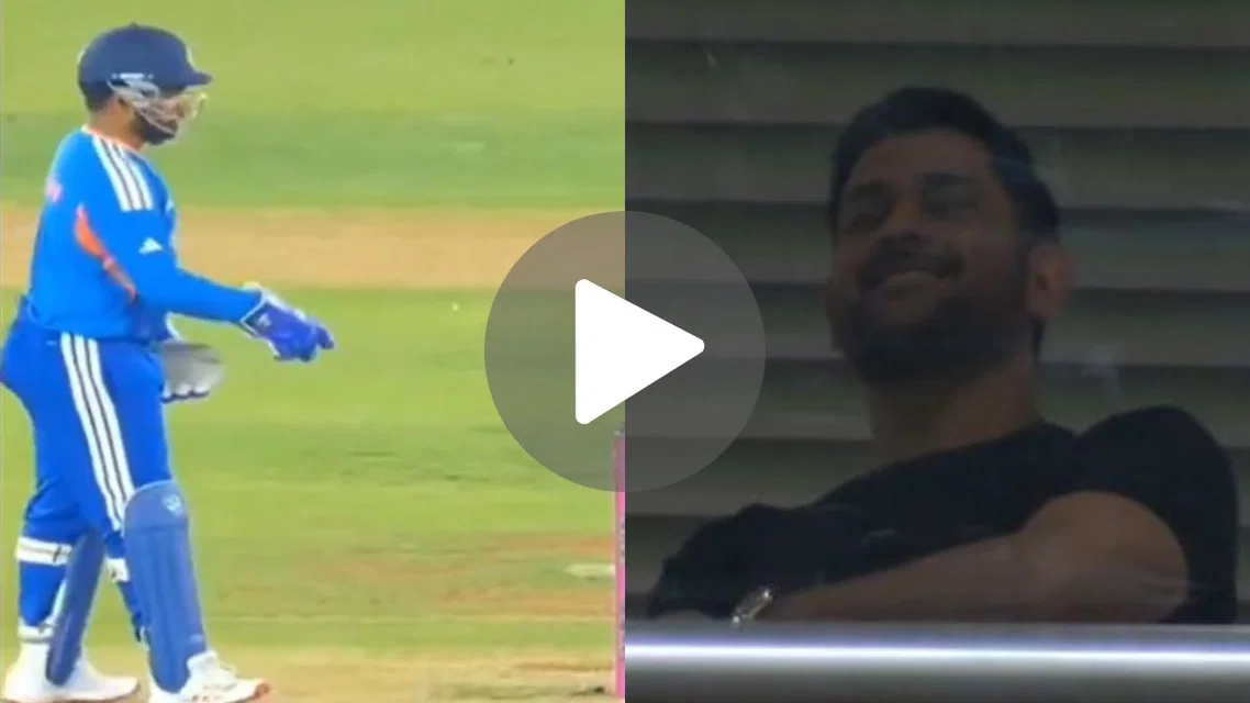 Sanju Samson channels inner MS Dhoni [Source: @shaktimaan_11/x]