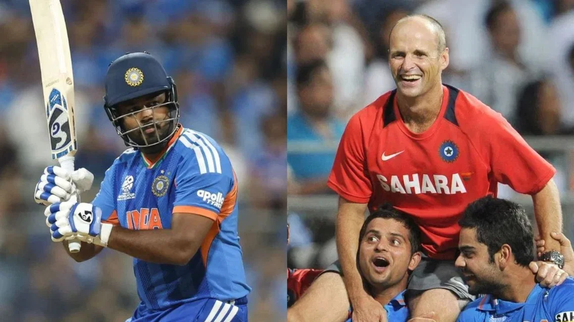 Sanju Samson and Gary Kirsten [Source: @BCCI/x, AFP]