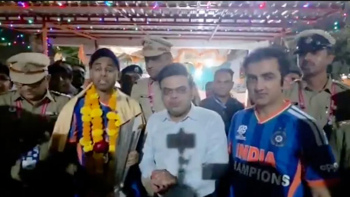 Suryakumar Yadav, Jay Shah, and Gautam Gambhir - (Source:X.com)