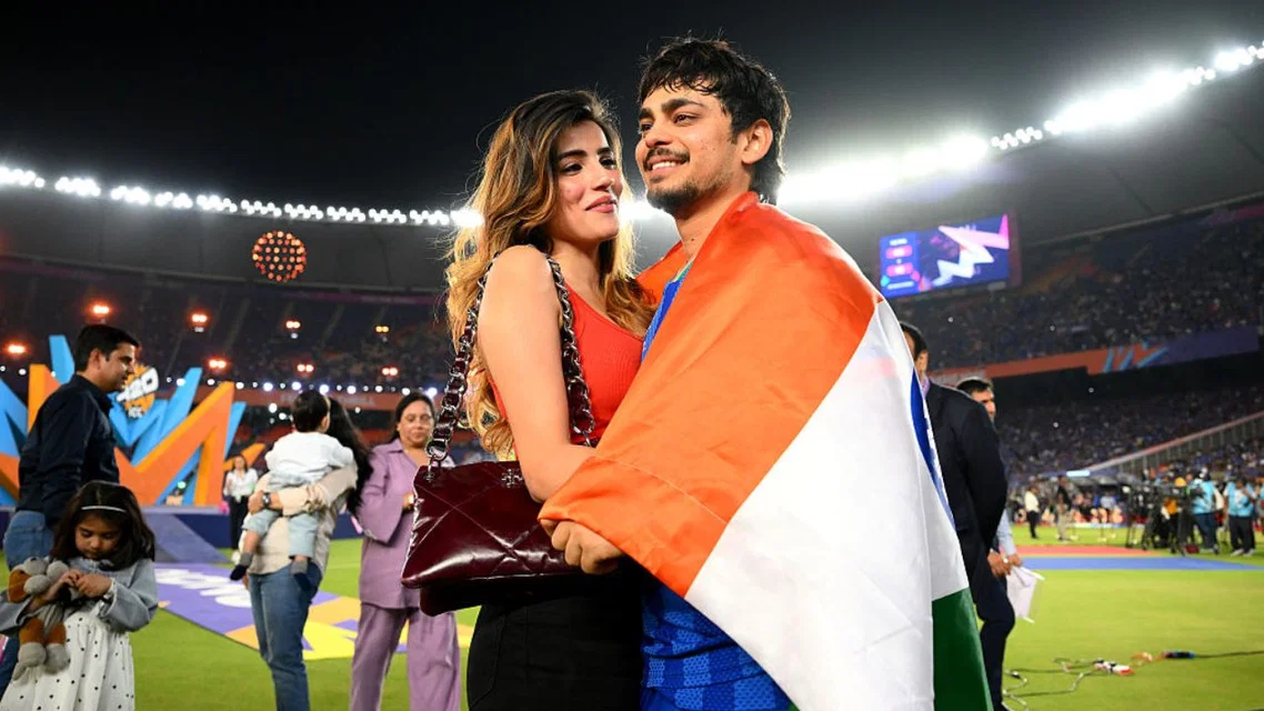 Ishan Kishan and Aditi Hundia (Source:X)