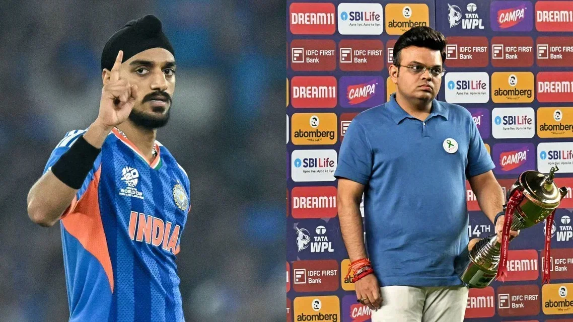 Arshdeep Singh Jay Shah. Image Credits: AP/AFP