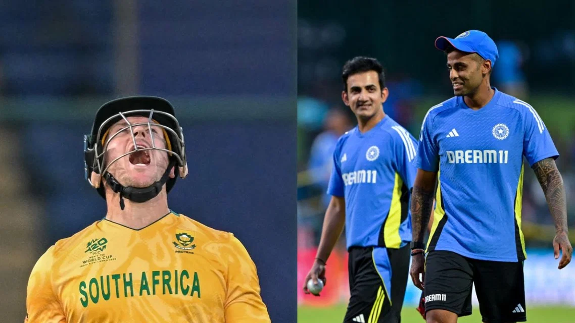 David Miller, Suryakumar Yadav & Gautam Gambhir in frame (PC-Afp.com)