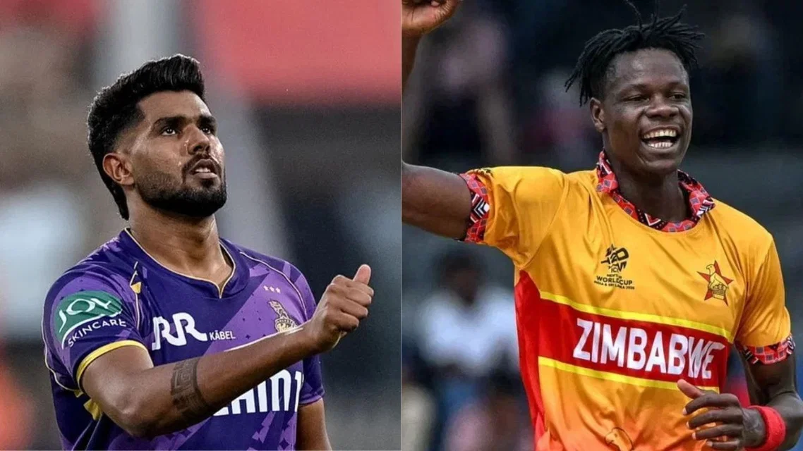 Harshit Rana and Blessing Muzarabani [Source: X]