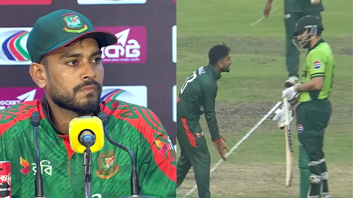 Mehidy Hasan slams Salman Agha for controversial run-out [Source: X]
