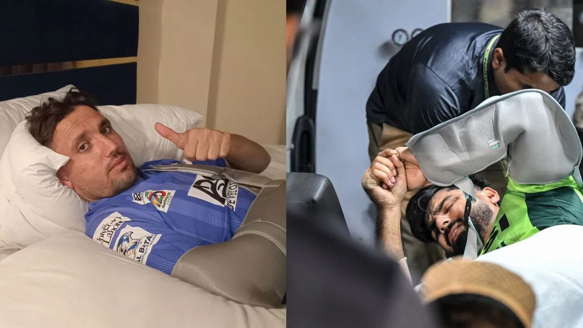 Zaman Khan and Hussain Talat (Source: AFP and X)