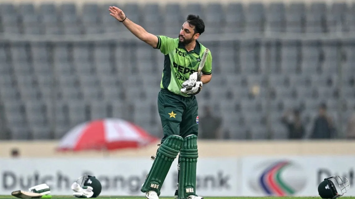 Salman Agha in PAK vs BAN (Source:AFP)